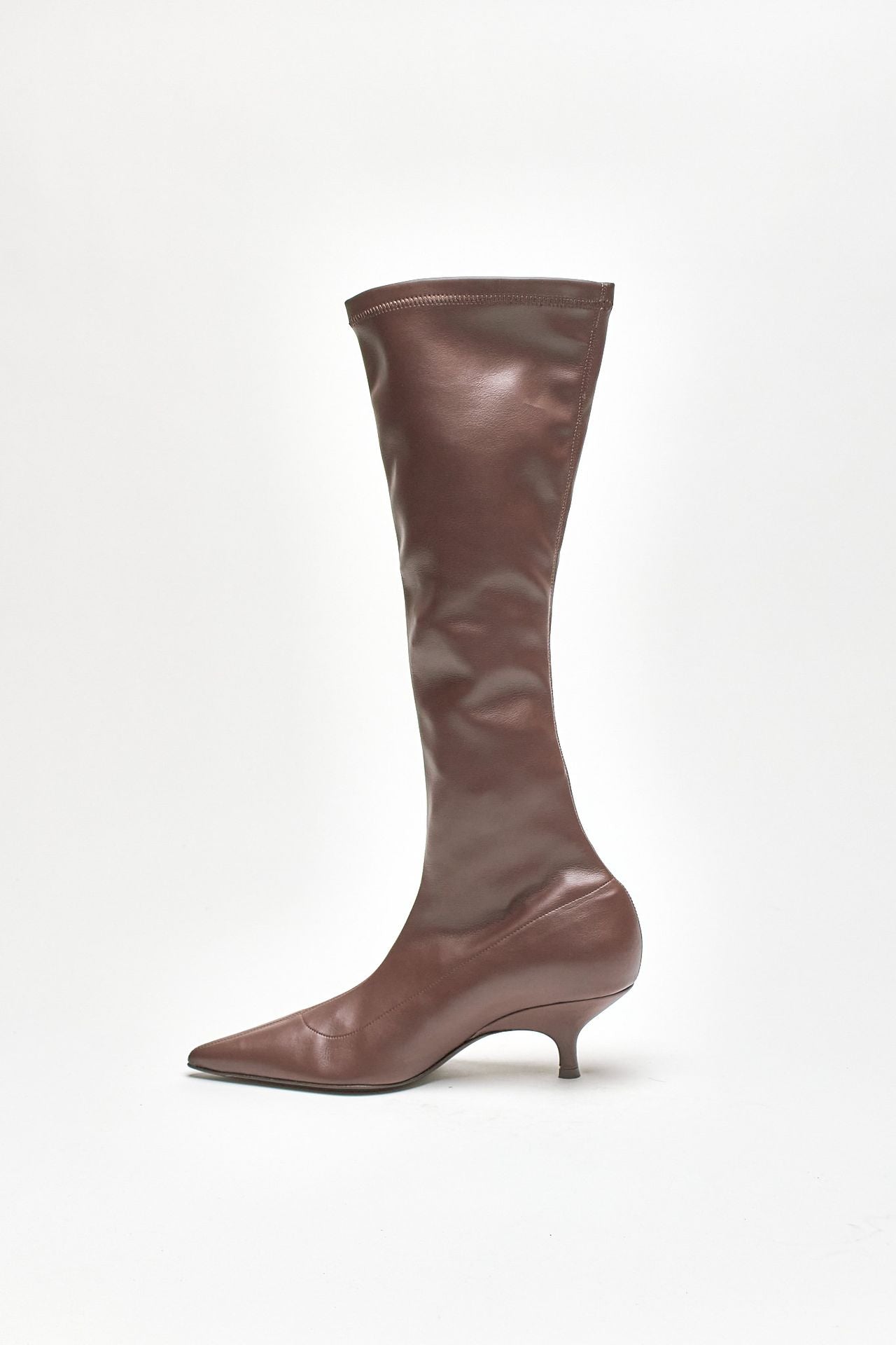 stivali hera in pelle sintetica cioccolato women Gia borghini - 4