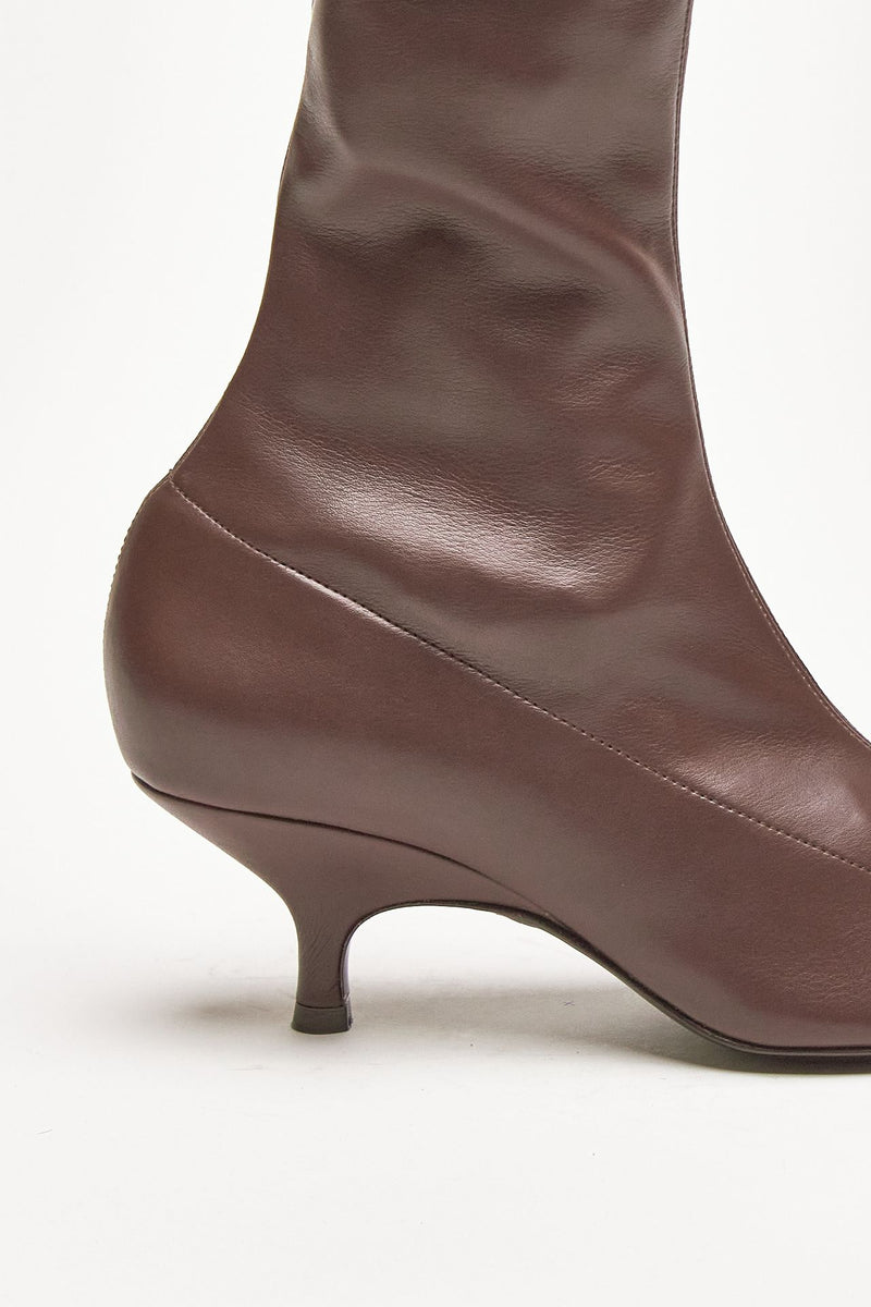 stivali hera in pelle sintetica cioccolato women Gia borghini - 6