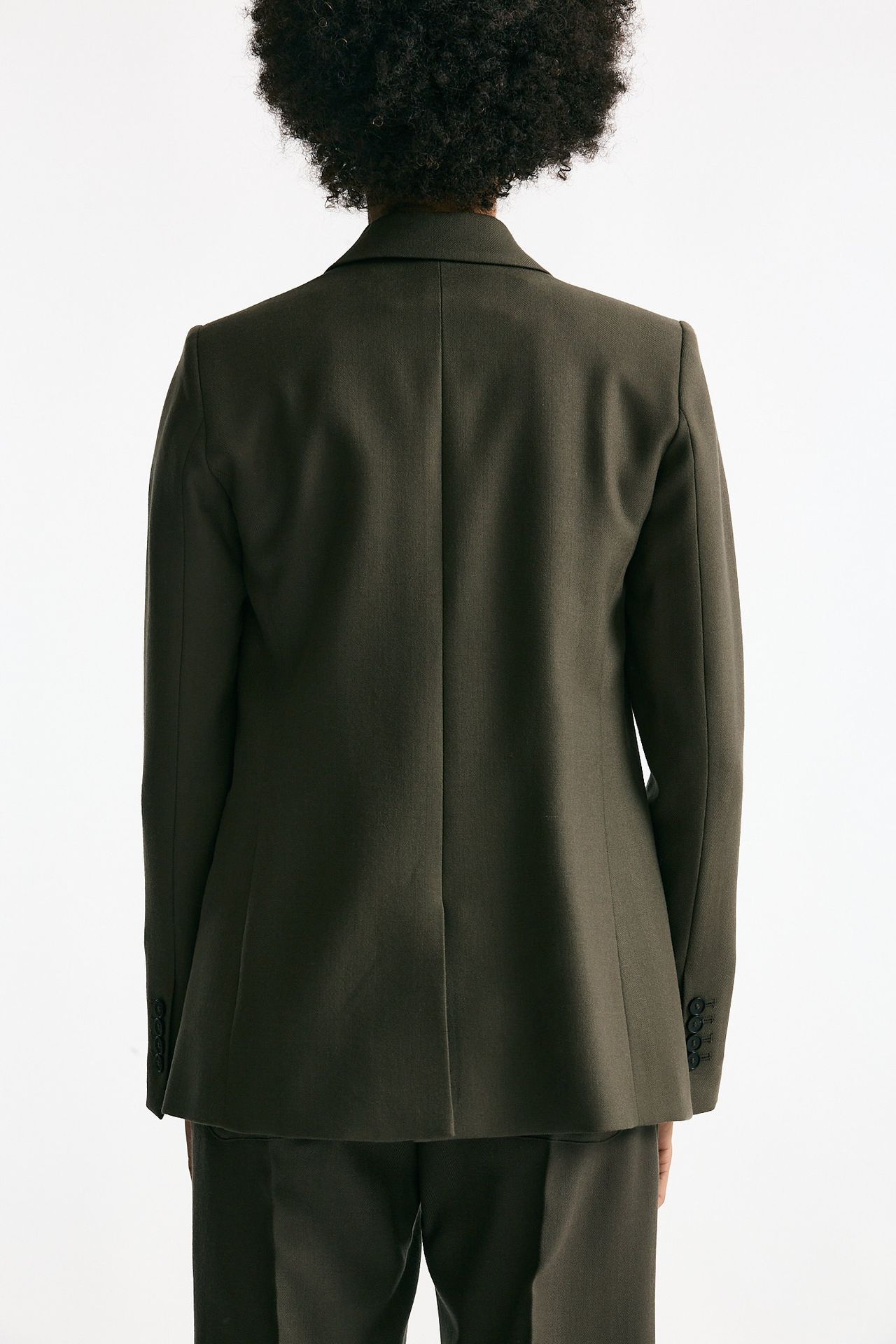 Giacca monopetto verde militare women Grifoni - 3