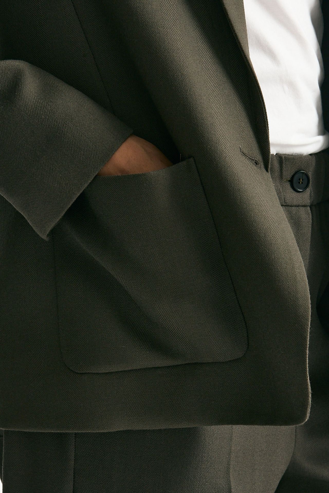 Giacca monopetto verde militare women Grifoni - 4