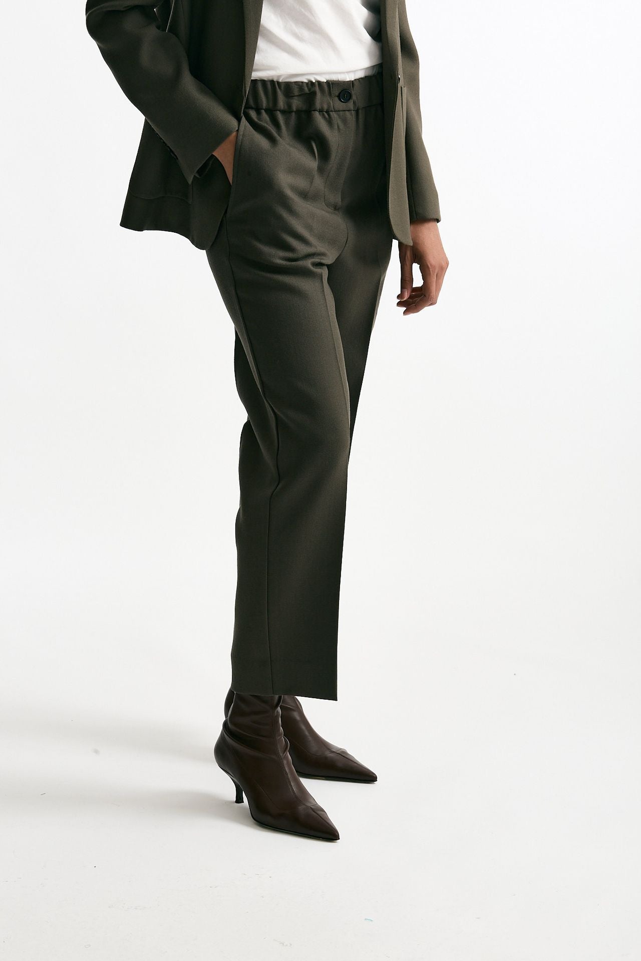 Pantalone morbido verde oliva women Grifoni - 1