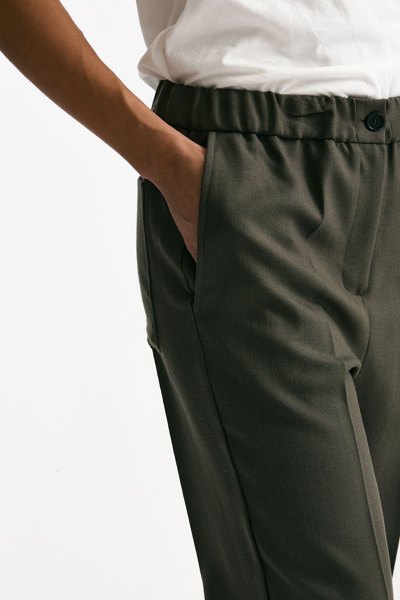 Pantalone morbido verde oliva women Grifoni - 4
