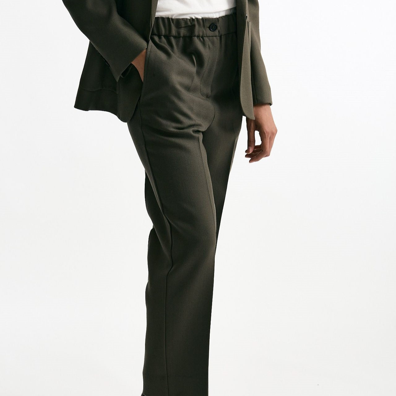 Pantalone morbido verde oliva women Grifoni - 6