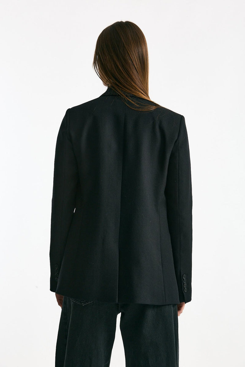 Giacca monopetto in lana nero women Grifoni - 2