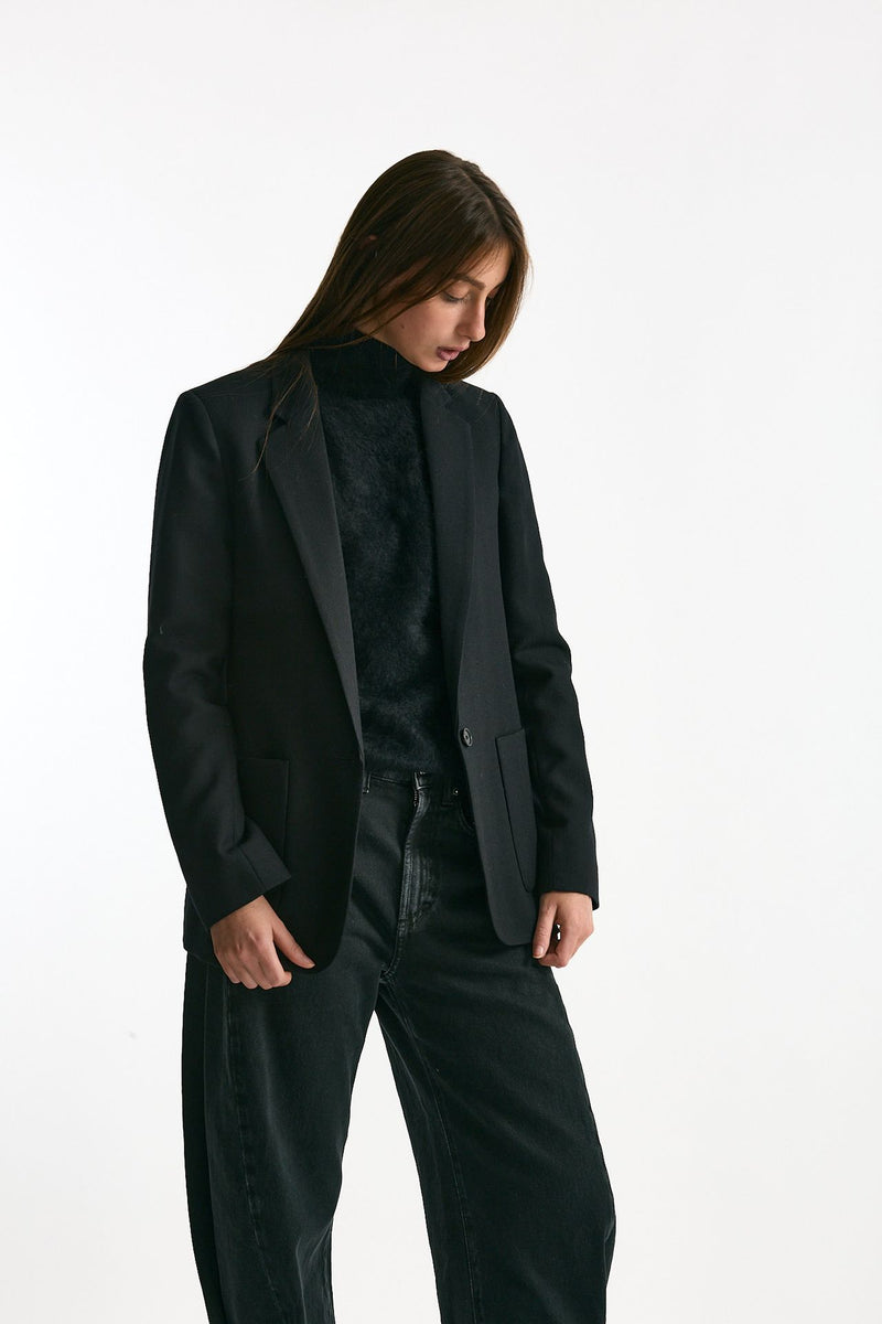 Giacca monopetto in lana nero women Grifoni - 3