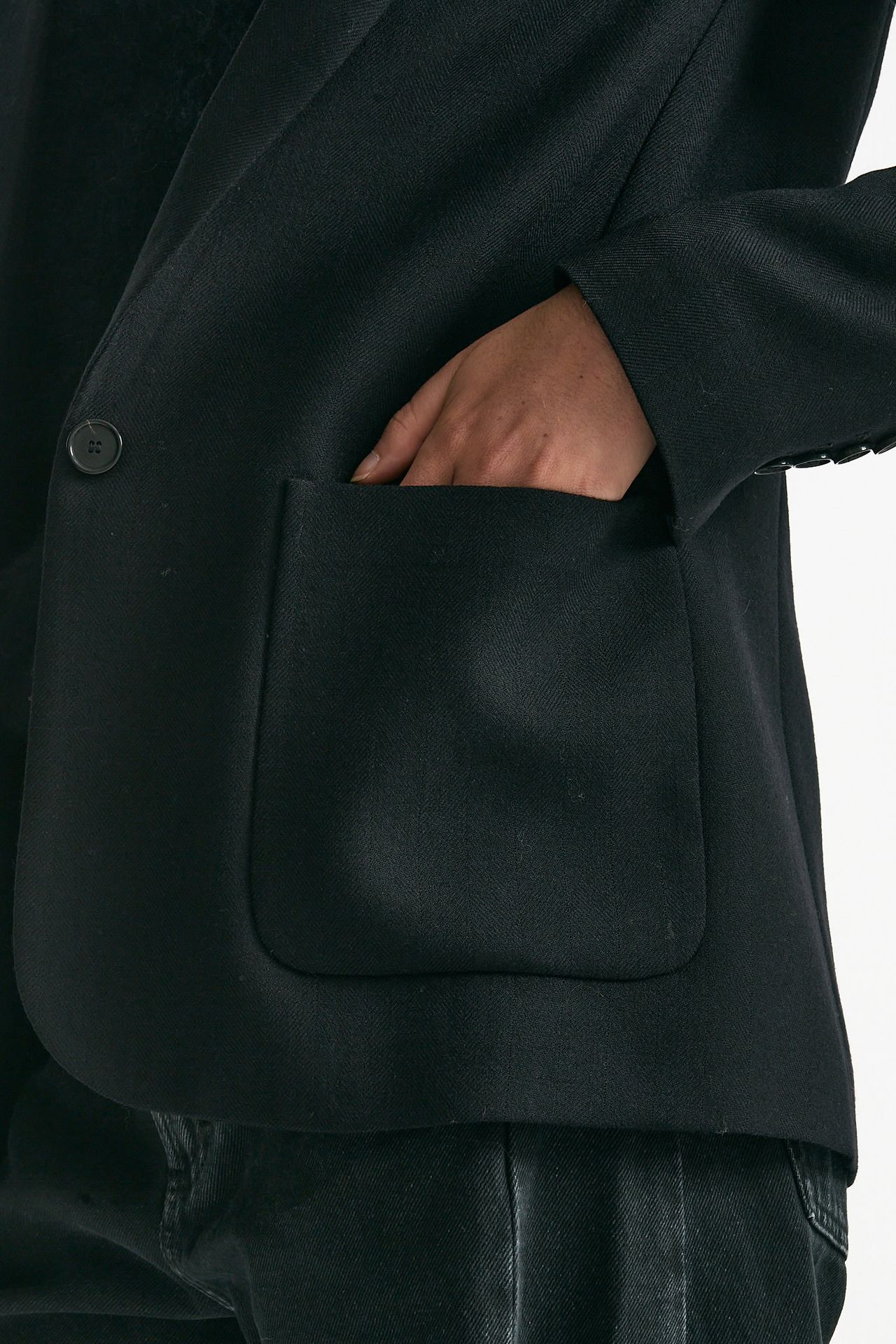 Giacca monopetto in lana nero women Grifoni - 4