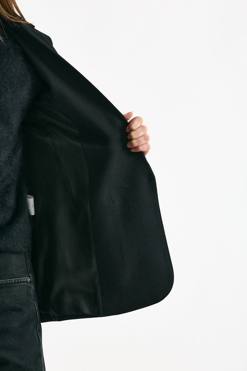 Giacca monopetto in lana nero women Grifoni - 5