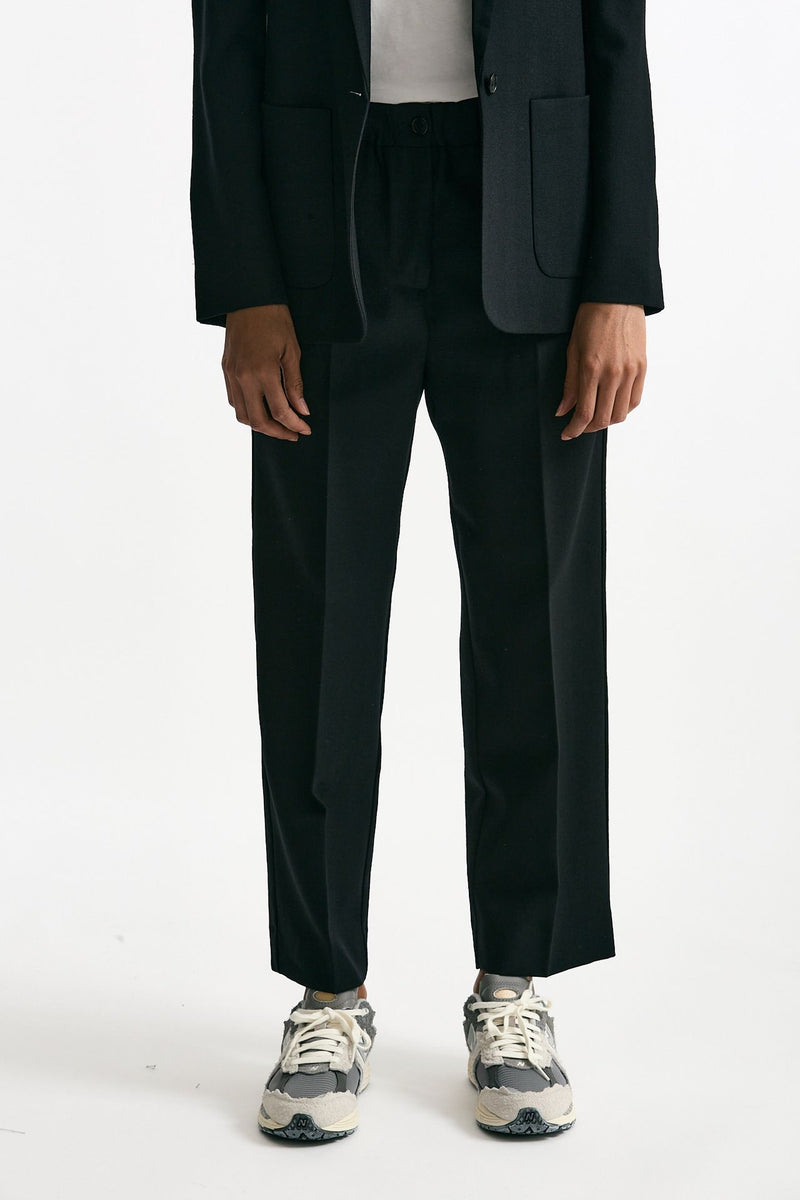 Pantalone morbido in lana nero women Grifoni - 1