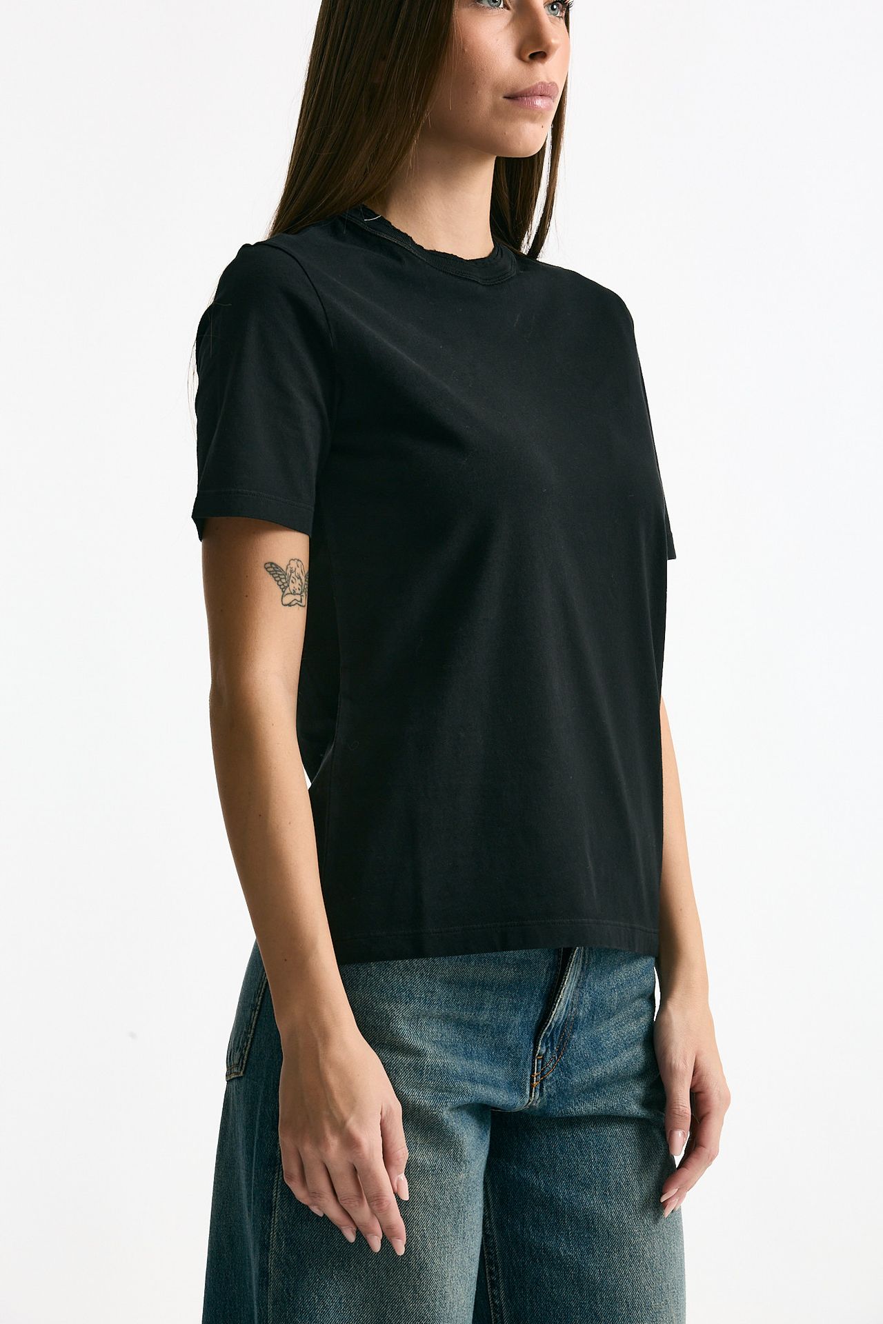 T-shirt basica nero women Grifoni - 4
