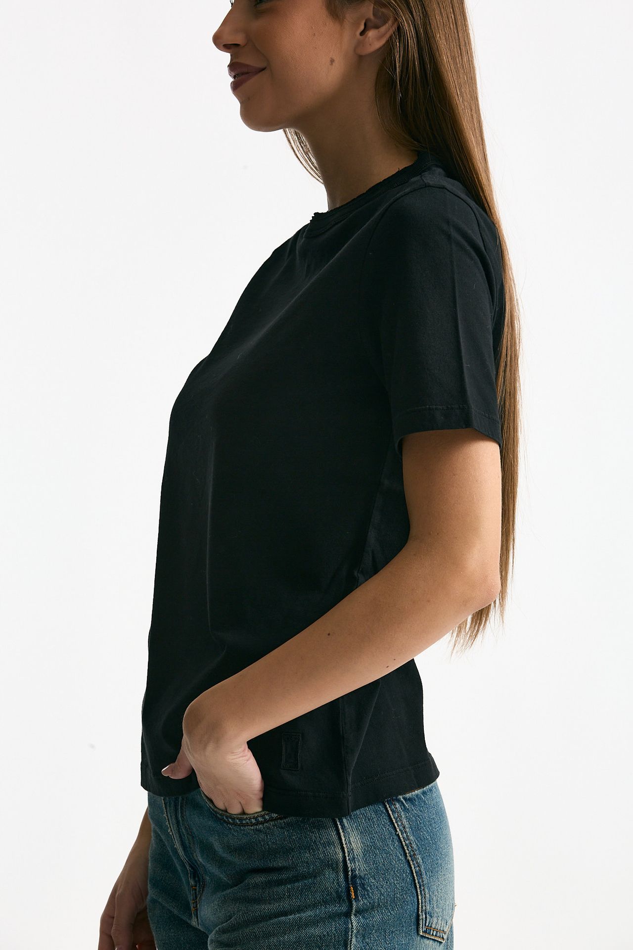 T-shirt basica nero women Grifoni - 3