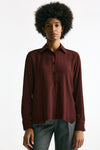 Camicia serafino misto seta bordeaux women Grifoni - 1