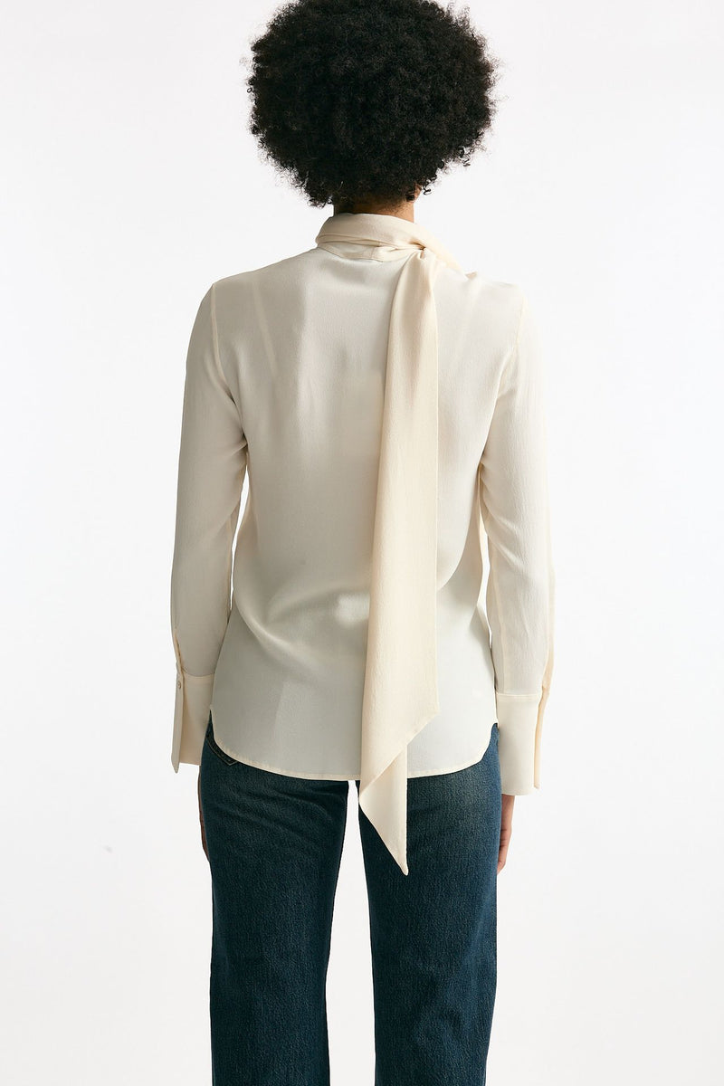 Camicia in misto seta crema women Grifoni - 3