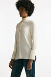 Camicia in misto seta crema women Grifoni - 4