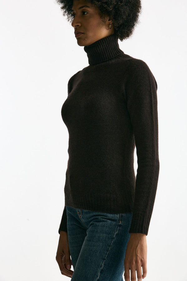 Maglia in cachemire e seta marrone women Grifoni