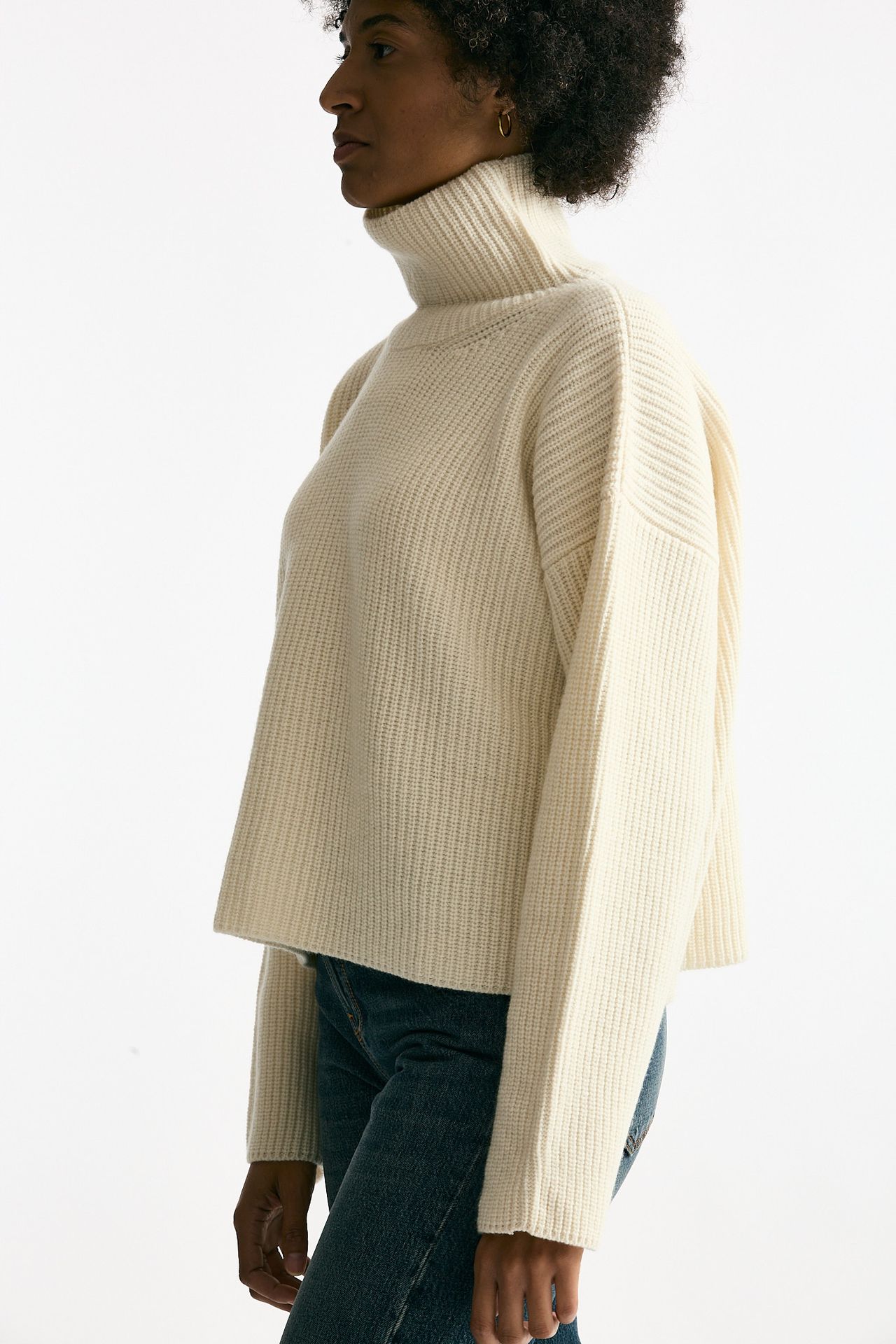 Maglia dolcevita in lana bianco women Grifoni - 4