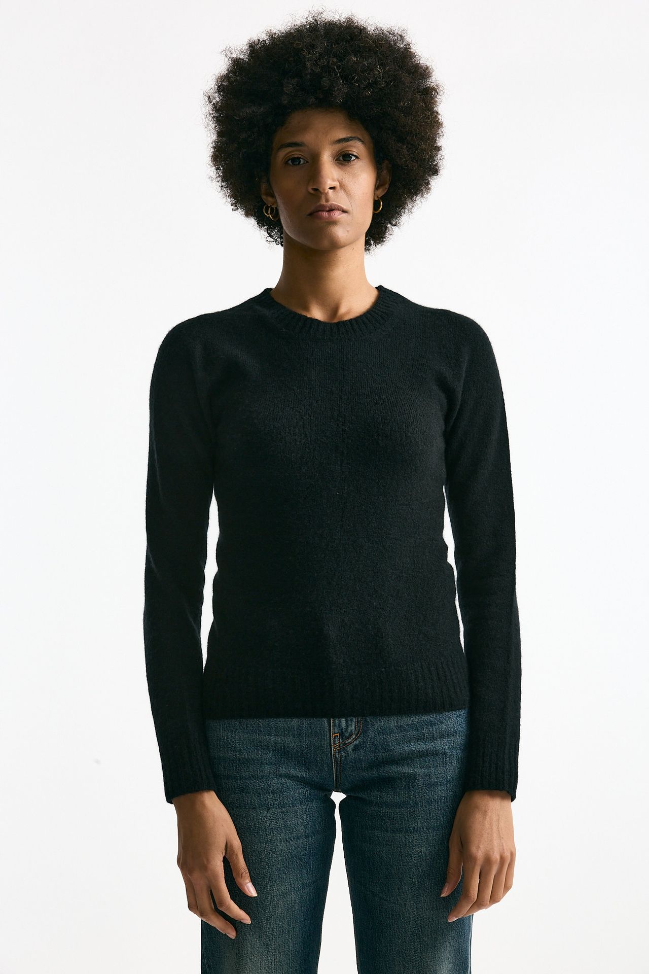 Maglia in cachemire e seta nero women Grifoni - 2