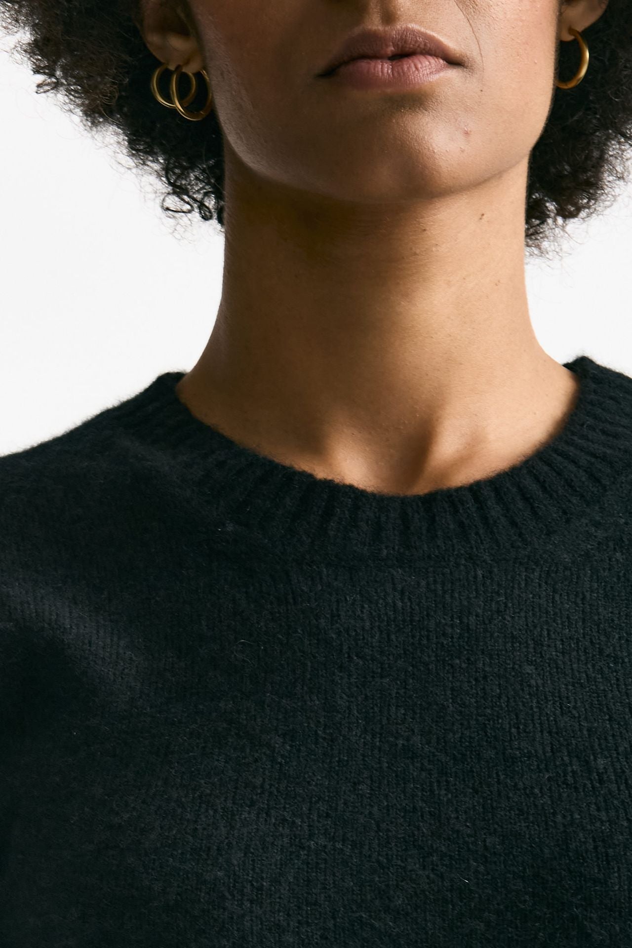 Maglia in cachemire e seta nero women Grifoni - 4