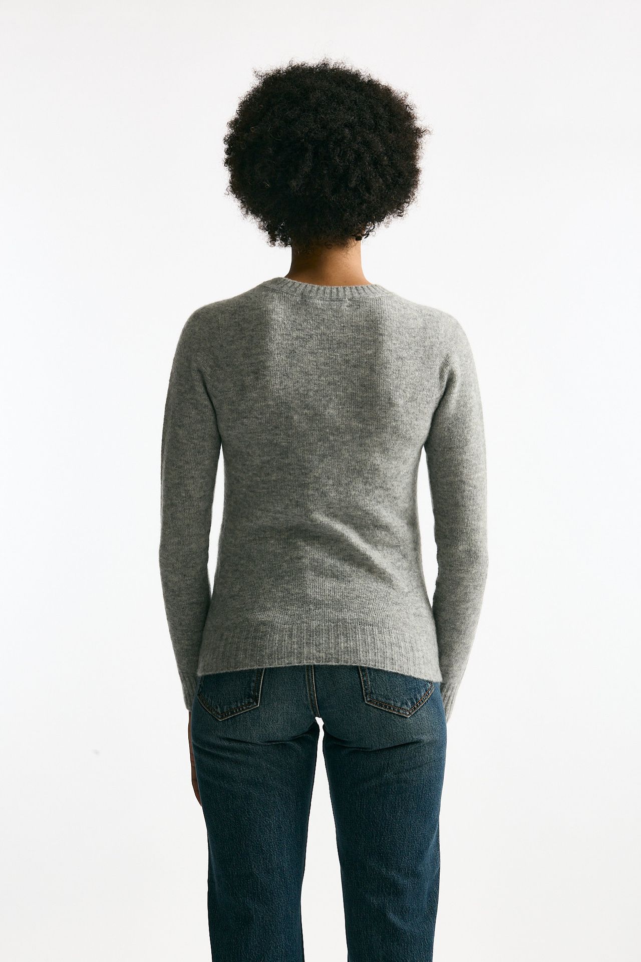 Maglia in cachemire e seta grigio melange women Grifoni - 3