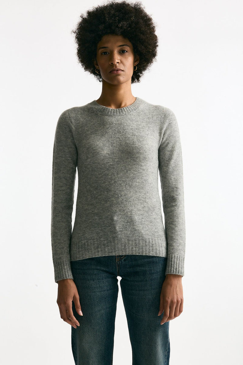 Maglia in cachemire e seta grigio melange women Grifoni - 2