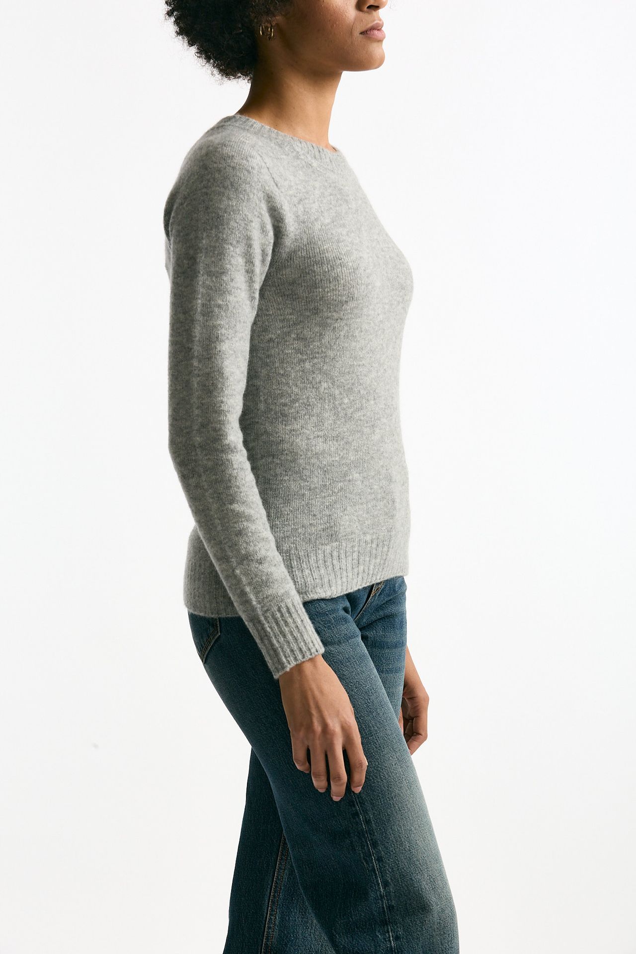 Maglia in cachemire e seta grigio melange women Grifoni - 1