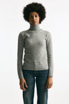 Dolcevita in cachemire e seta grigio melange women Grifoni - 1