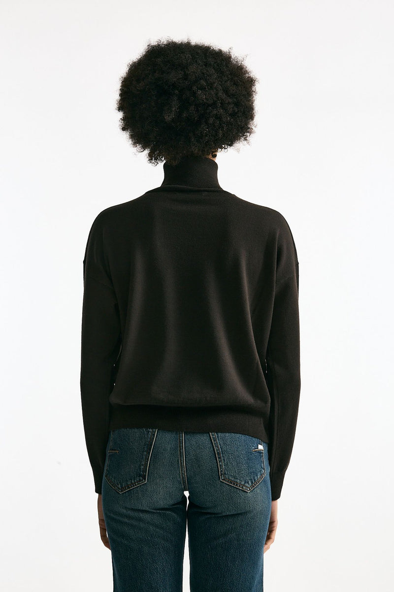 Maglia in lana rasata cioccolato women Grifoni - 4