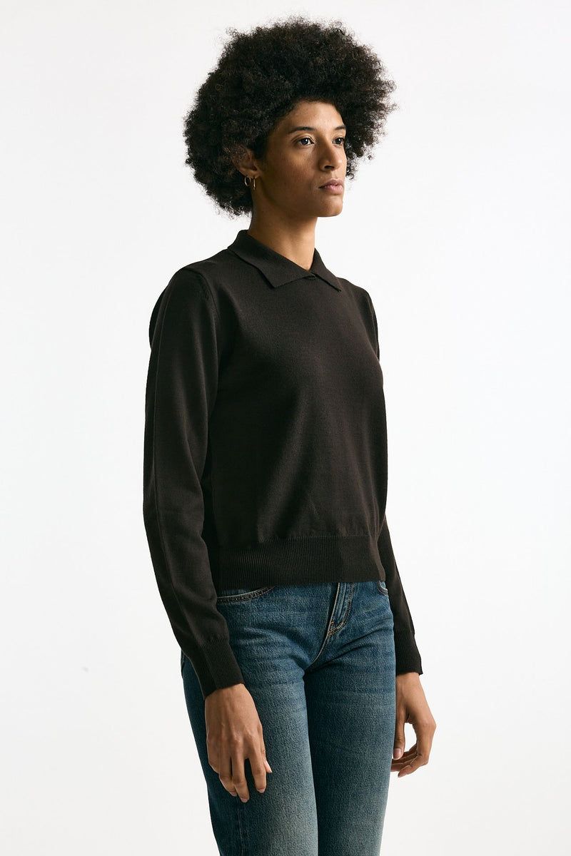 Maglia in lana polo marrone women Grifoni - 2