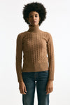 Maglia a trecce cammello cashmere women Grifoni - 1