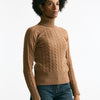 Maglia a trecce cammello cashmere women Grifoni - 7