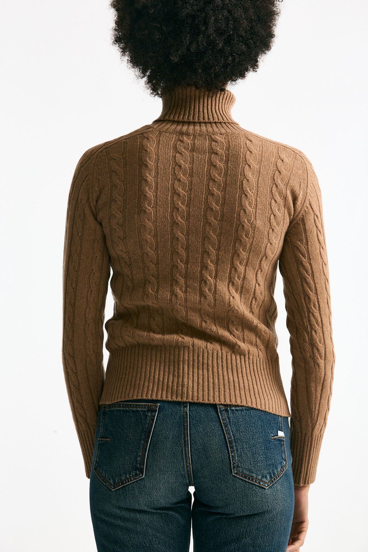 Maglia a trecce cammello cashmere women Grifoni - 4