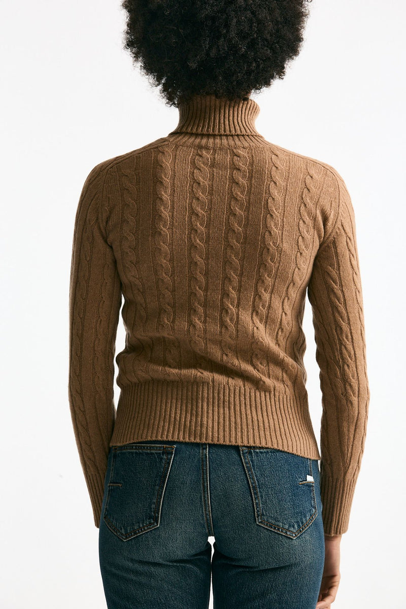 Maglia a trecce cammello cashmere women Grifoni - 4