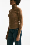 Maglia a trecce cammello cashmere women Grifoni - 3