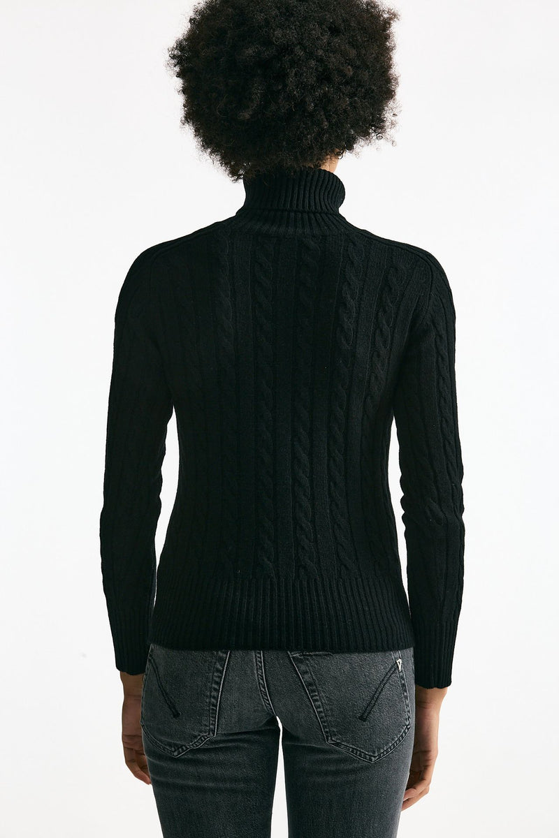 Maglia a trecce in cashmere nero women Grifoni - 4