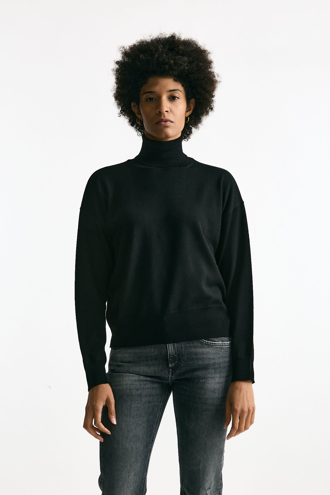 Maglia in lana rasata nero women Grifoni - 1