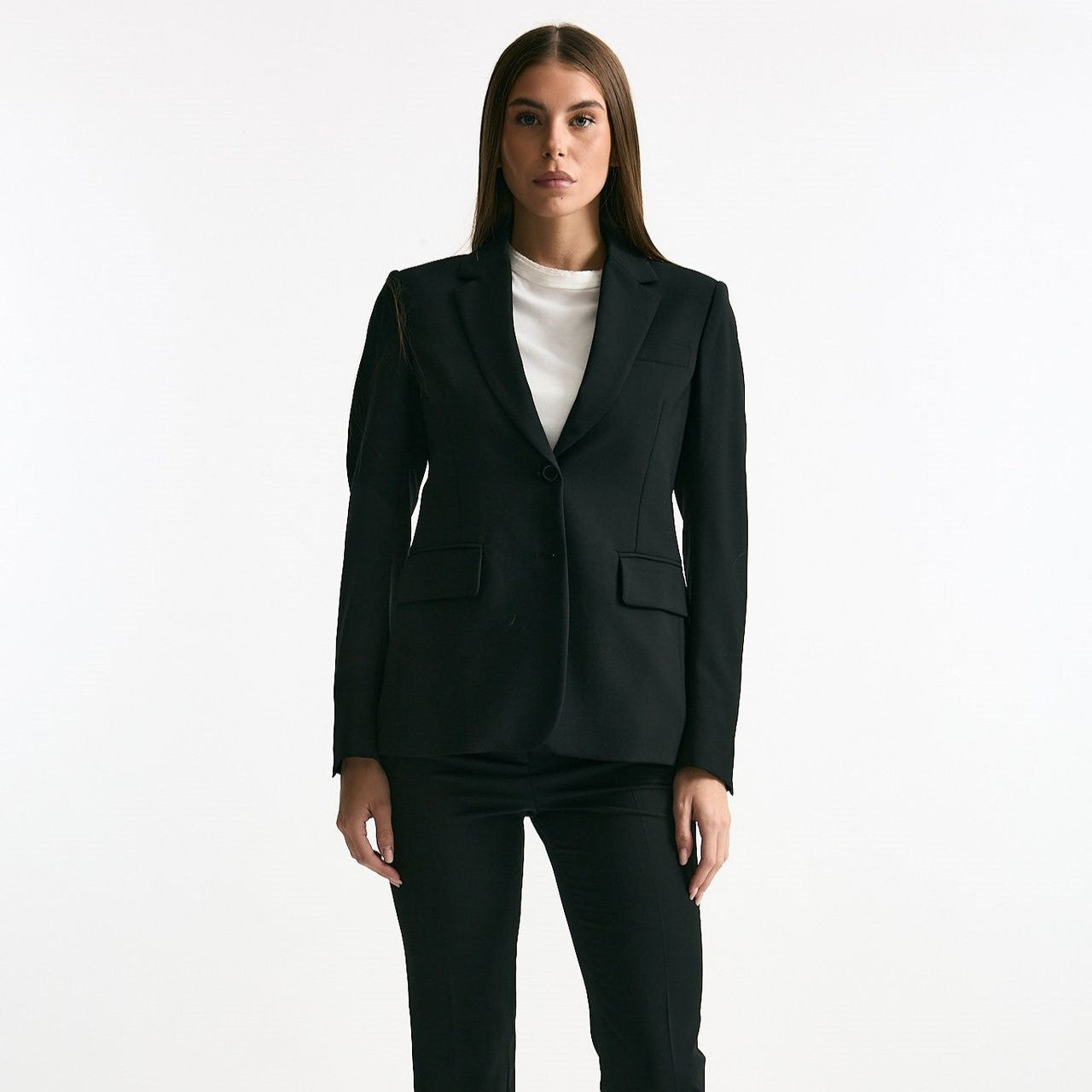 Tailleur in fresco lana nero women Grifoni - 10