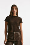 maglia girocollo garzata cioccolato women Haikure - 1