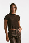 maglia girocollo garzata cioccolato women Haikure - 3