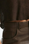 maglia girocollo garzata cioccolato women Haikure - 5