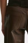 pantalone bonnie in pelle cioccolato women Haikure - 7