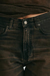 jeans palazzo korea lavaggio black brown women Haikure - 5