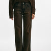 jeans palazzo korea lavaggio black brown women Haikure - 8