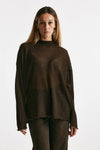 maglia girocollo over garzata cioccolato women Haikure - 1