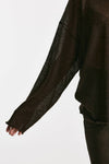maglia girocollo over garzata cioccolato women Haikure - 6