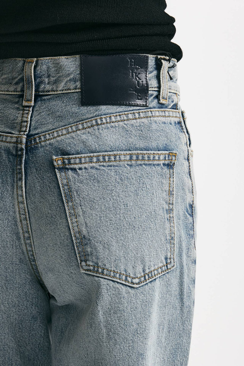 jeans palazzo korea lavaggio chiaro women Haikure - 6