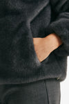 giubbino in eco-pelliccia grigio antracite women Herno - 4