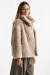giubbino in eco-pelliccia beige women Herno - 4