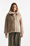 giubbino in eco-pelliccia beige women Herno - 5