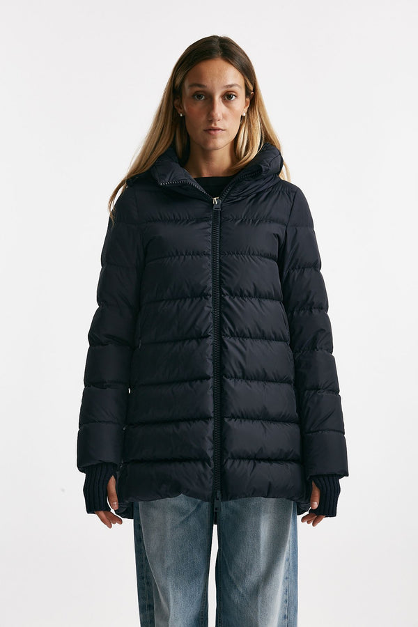piumino midi chamonix blu women Herno