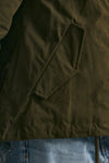 parka corto in gabardina di cotone verde militare women Herno - 5