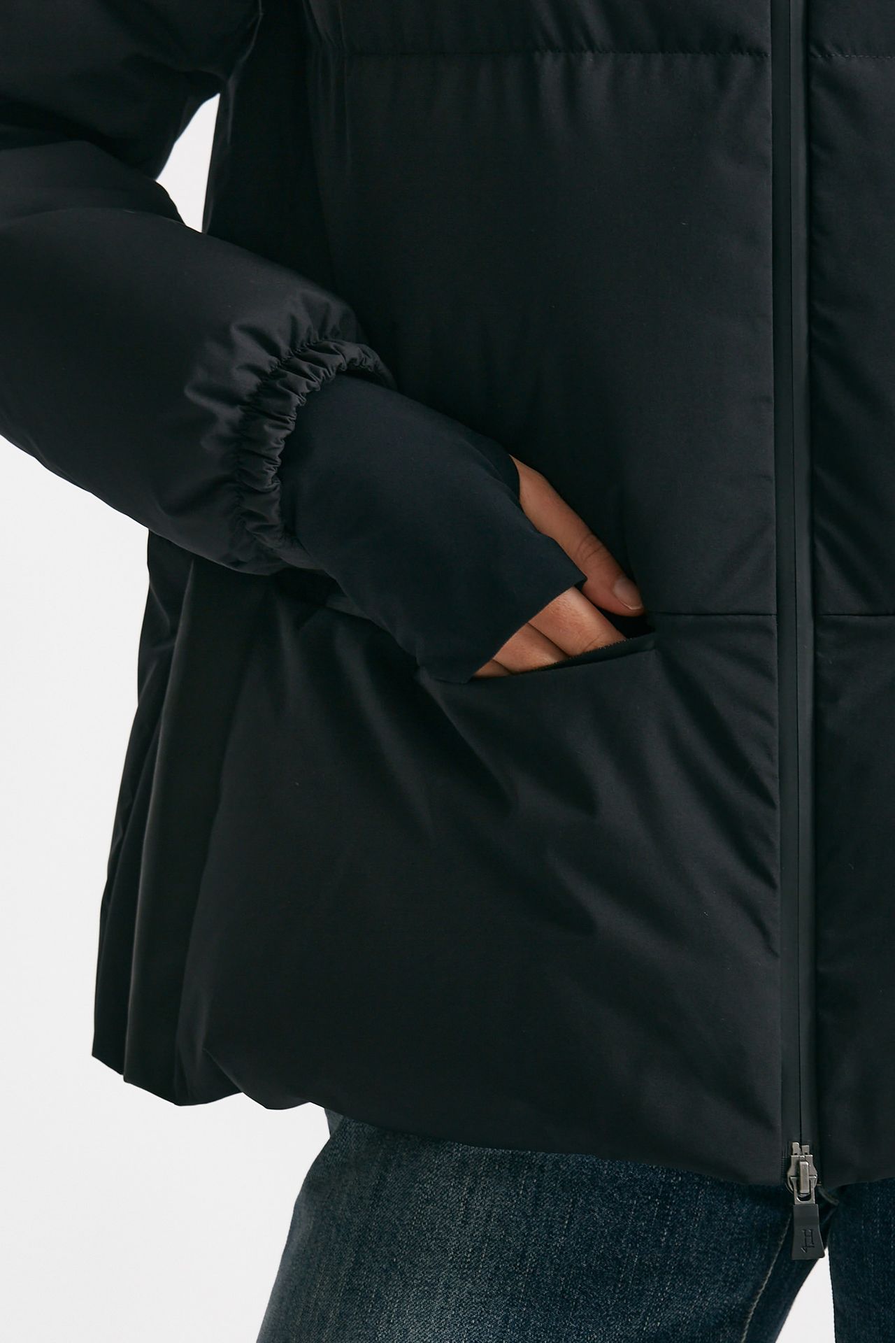 giubbino laminar corto nero in gore-tex windstopper women Herno - 8